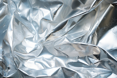 Captivating Mylar Background Texture: A Versatile, Lightweight Film with Glimmering Reflections and Metallic Brilliance, Creating a Sleek and Futuristic Aesthetic photo