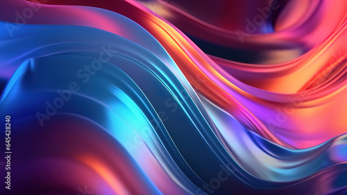 Abstract background texture of Oil or Petrol liquid flow, liquid metal close-up. Generative ai