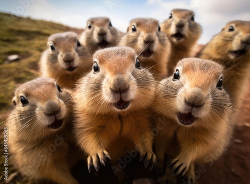 A group of marmots