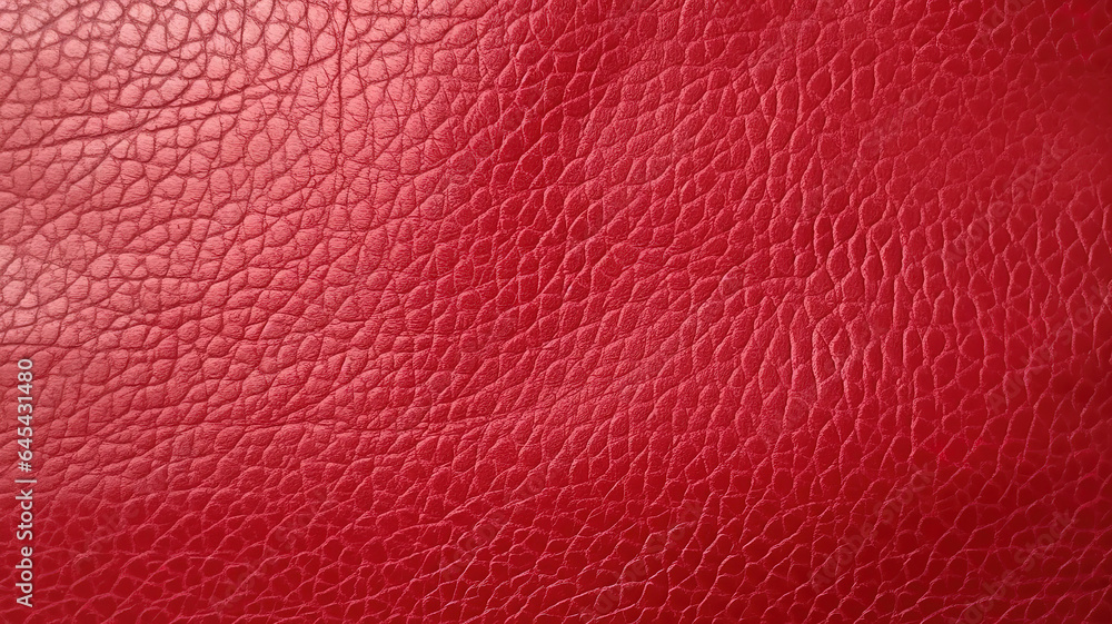 Red and brown leather texture. Generative AI