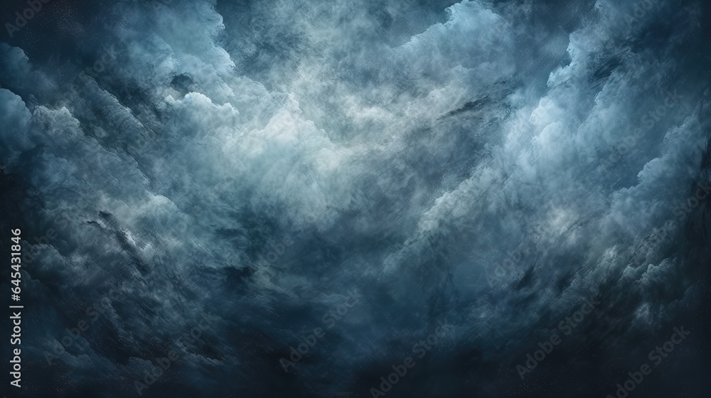 Black gloomy sky, grunge texture, dark blue gray clouds background. Generative AI Black gloomy sky, grunge texture, dark blue gray clouds background. Generative AI