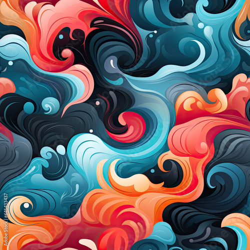 Abstract Color Pattern Seamless Background