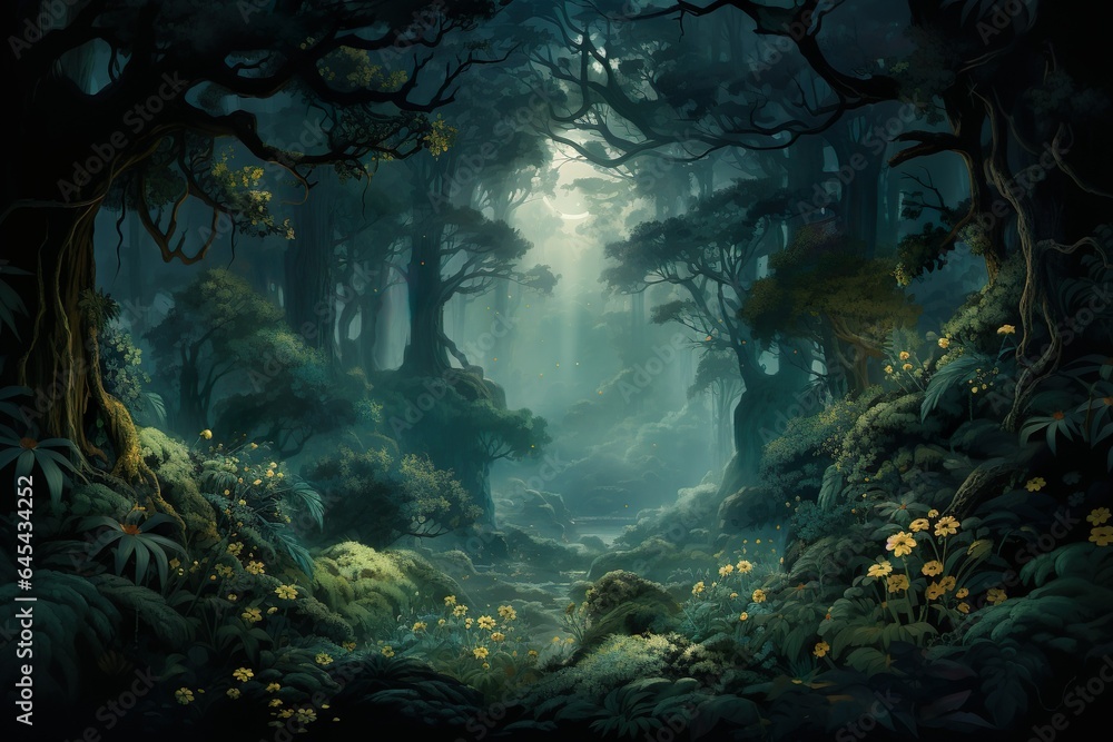 Beautiful green amazon forest landscape, adventure explore Beautiful green amazon forest landscape, adventure explore