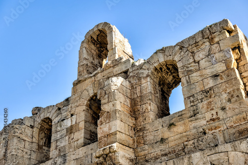 Athens, Greece - July 25, 2023: Views of the Parthenon and the Acropolis in Athens 