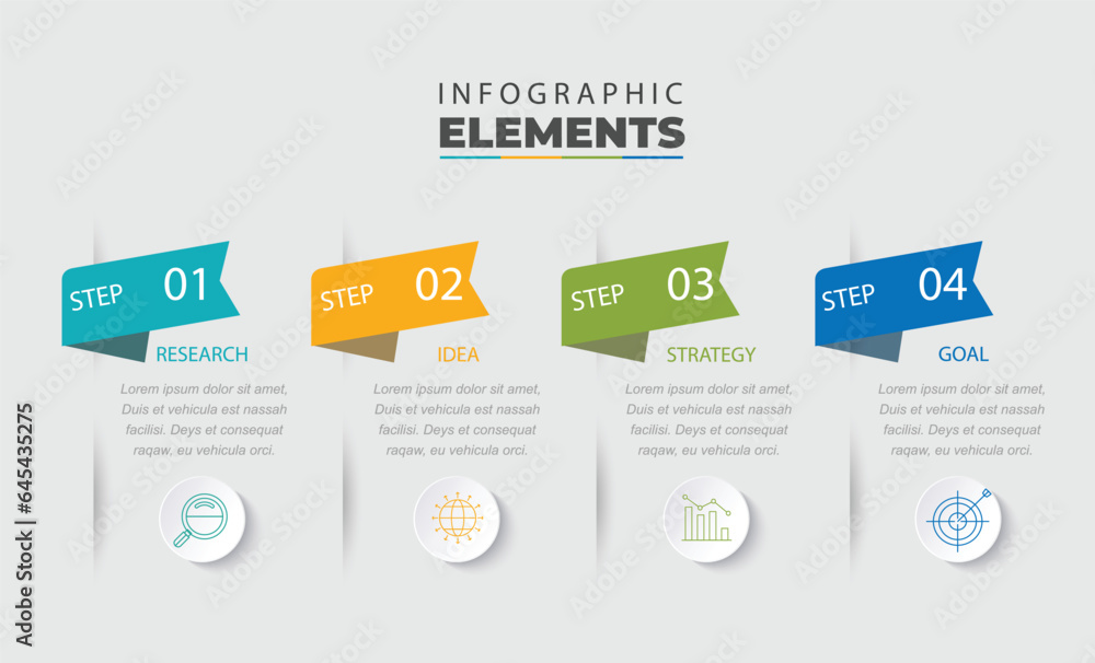 Infographic concept with options. steps or process.
