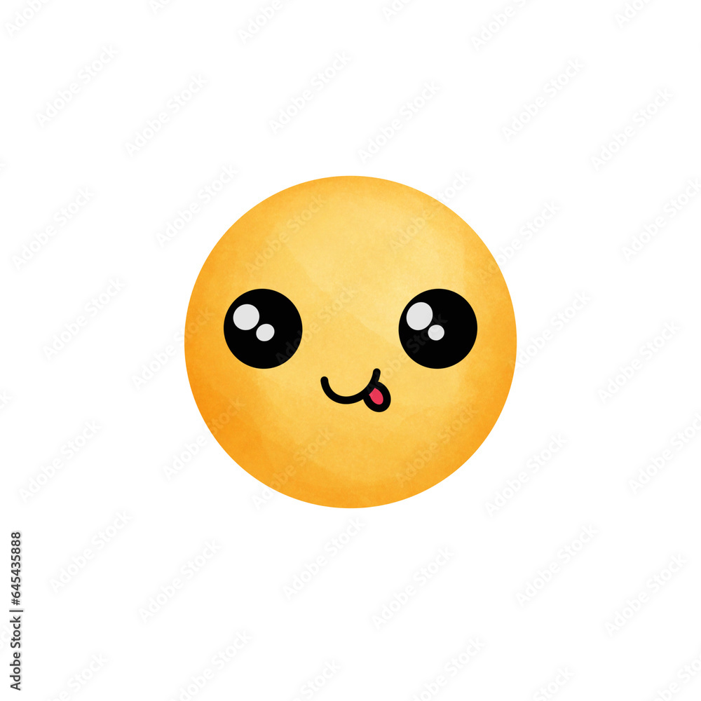 Emoji smiley face with a smile