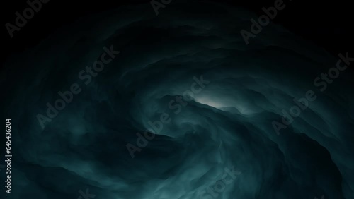 A mesmerizing graphic design depicting a dark, swirling vortex with a powerful center of bright light—an intriguing representation of the enigmatic phenomenon known as a black hole photo