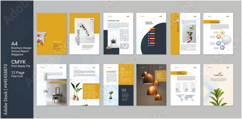 Company Profile Annual Report Template Design