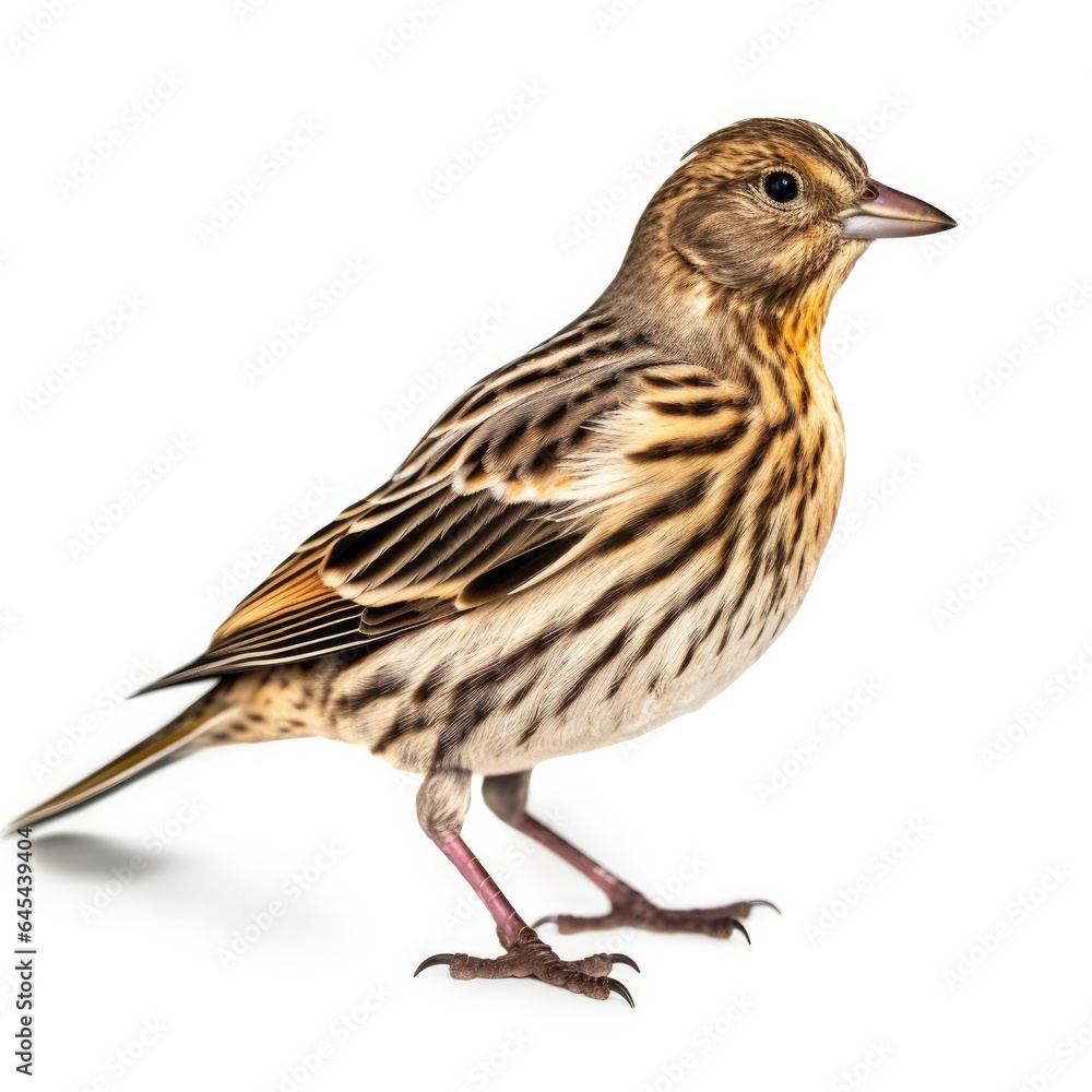 Pine siskin bird isolated on white background. Pine siskin bird isolated on white background.