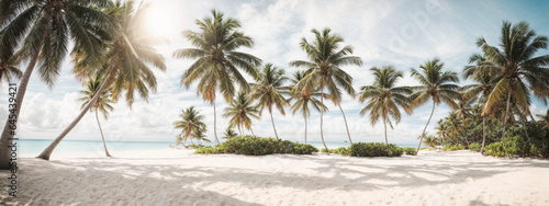 Beautiful tropical beach banner. © @uniturehd