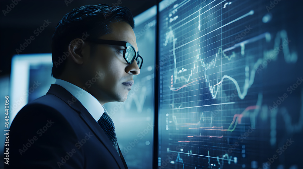 Person Looking at a Digital Screen, Virtual Technology Person Looking at a Digital Screen, Virtual Technology