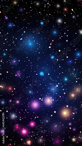 Cosmic space background with stars and nebula