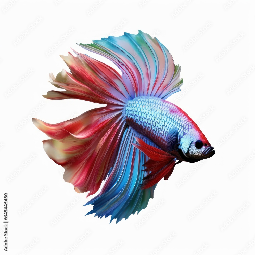 Obraz premium Illustration of betta fish with beautiful color 