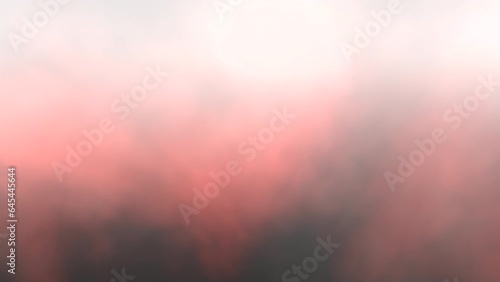 A dreamy and surreal graphic design capturing a pink-hued sky with clouds, creating a sense of tranquility and wonder