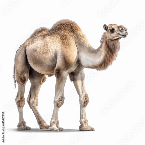 Camel isolated in white
