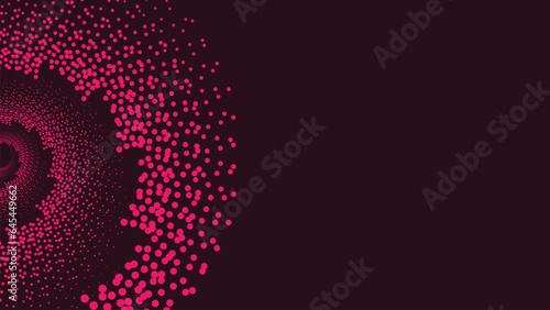 Abstract spiral vortex pink and purple background. This creative background can be used as a wallpaper or banner. 
