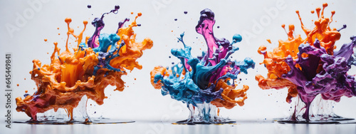 Colorful ink in water