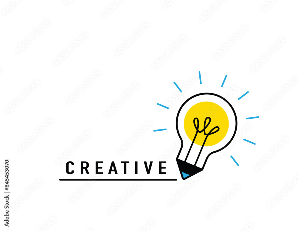 Light bulb, creative logo vector illustration. Mix electric lamp and Light bulb, creative logo vector illustration. Mix electric lamp and