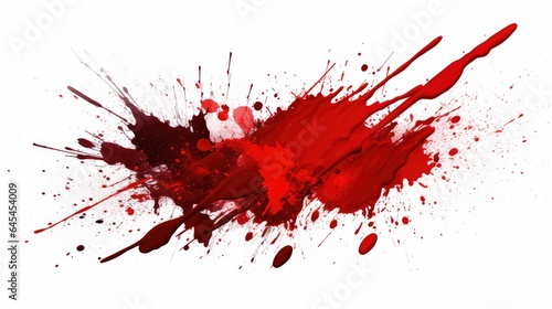 blood spatter with artistic and abstract qualities, designed to evoke intrigue and captivate the viewer's attention.