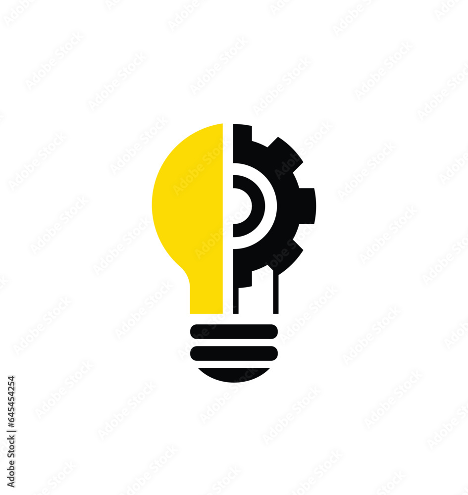 Light bulb, creative logo vector illustration. Mix electric lamp and Light bulb, creative logo vector illustration. Mix electric lamp and