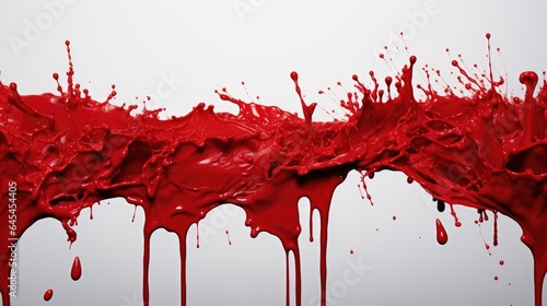 blood spatter with artistic and abstract qualities, designed to evoke intrigue and captivate the viewer's attention.