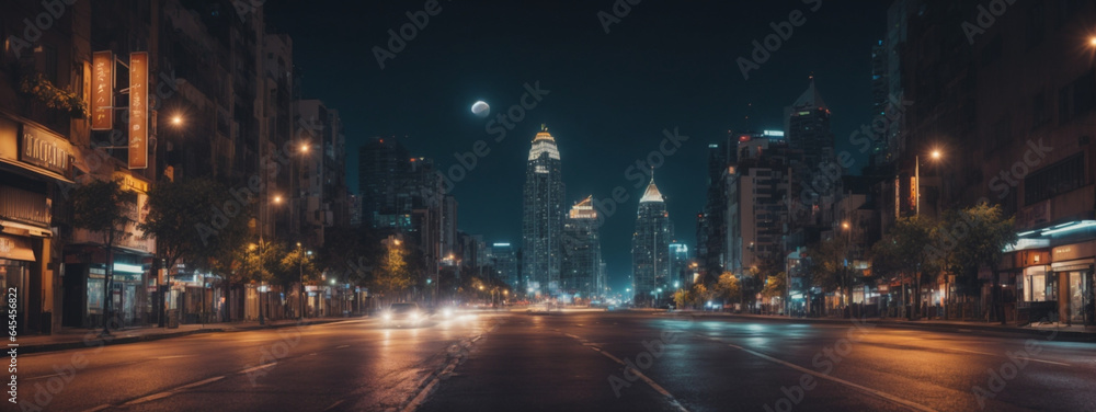 Fototapeta premium The road to the city