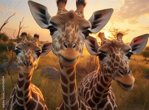 A group of giraffes © cherezoff