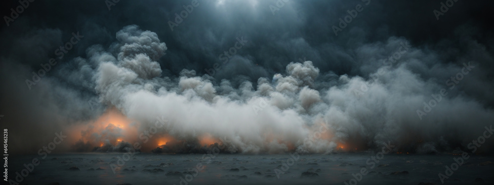 Obraz premium Abstract Smoke In Dark Background