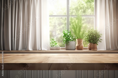 Two potted plants on a window sill