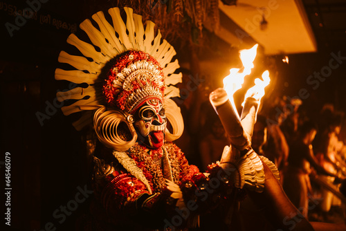 skull and fire