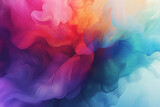 AI Generated, multi-colored abstract background, smooth lines, waves, rainbow color, 