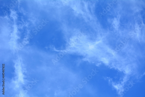 Blue sky background with white clouds