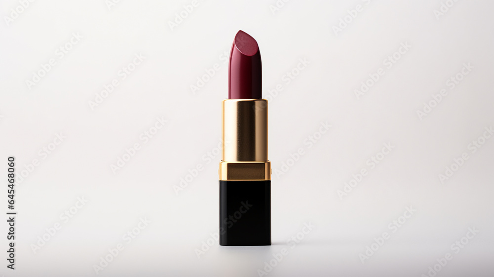 Beautiful lipstick isolated on white. Makeup product, AI Generative. Beautiful lipstick isolated on white. Makeup product, AI Generative.