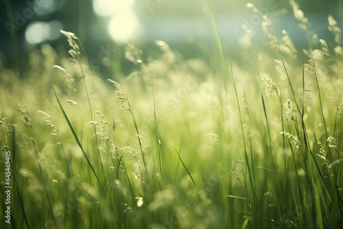 Wild grasses in a summer meadow.