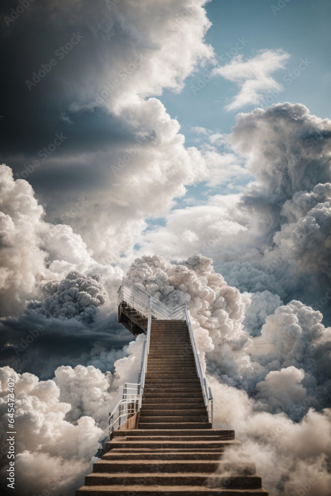 stairs in sky