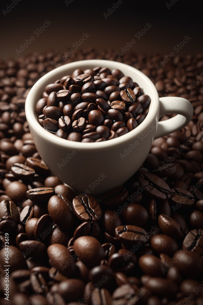 Fototapeta premium Coffe concept with coffee beans