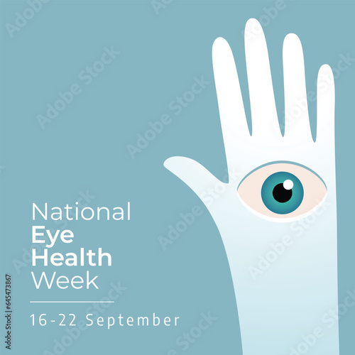 National Eye Health Week design template good for celebration usage. eye health vector illustration. vector eps 10.