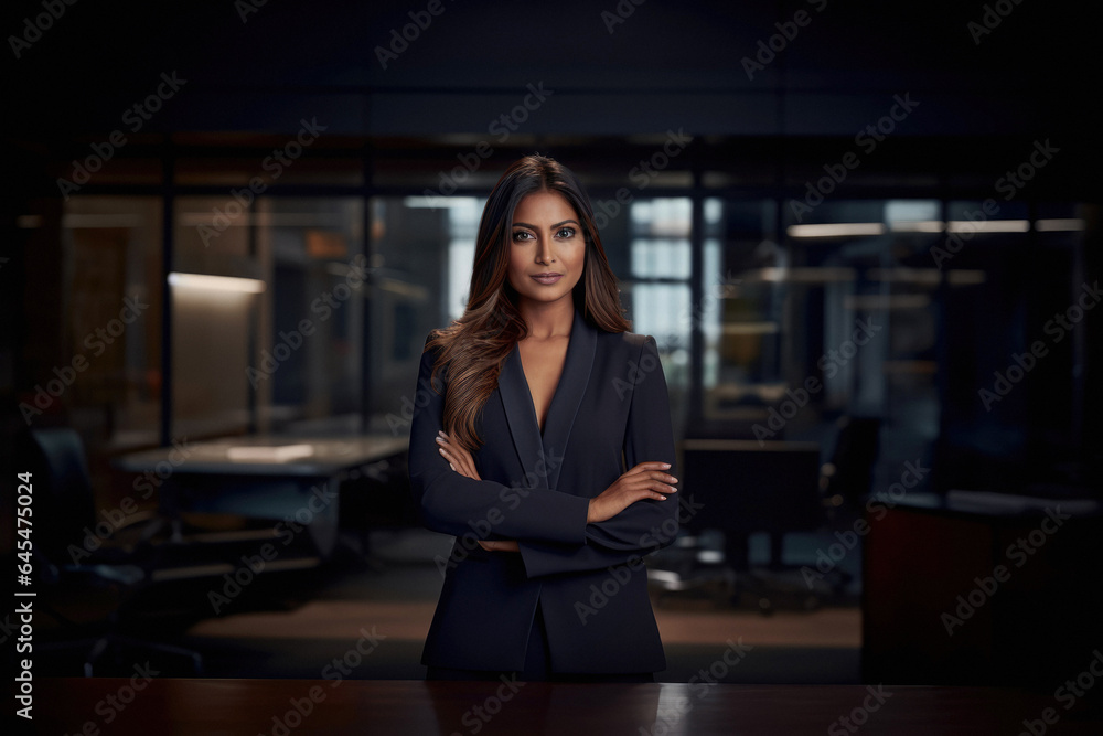 Portrait of an Ambitious Indian Business Leader in a Corporate Setting with space to text. copy space. Confident Indian Corporate Executive: Leading with Determination, Vision, Confidence Leadership Portrait of an Ambitious Indian Business Leader in a Corporate Setting with space to text. copy space. Confident Indian Corporate Executive: Leading with Determination, Vision, Confidence Leadership