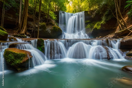 waterfall in the forest © Tahira