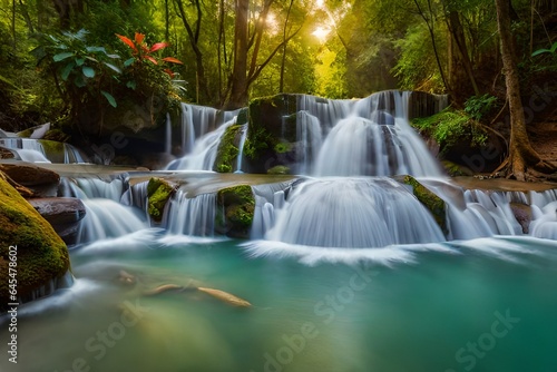 waterfall in the forest © Tahira