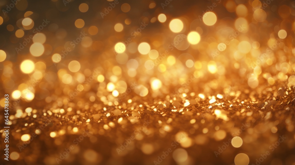 Sparkling gold glitter up close Sparkling gold glitter up close