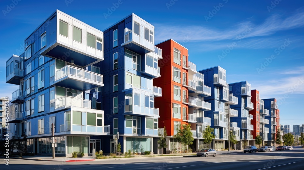 focus on a fragment of a modern residential complex that fits seamlessly into the urban environment. focus on a fragment of a modern residential complex that fits seamlessly into the urban environment.