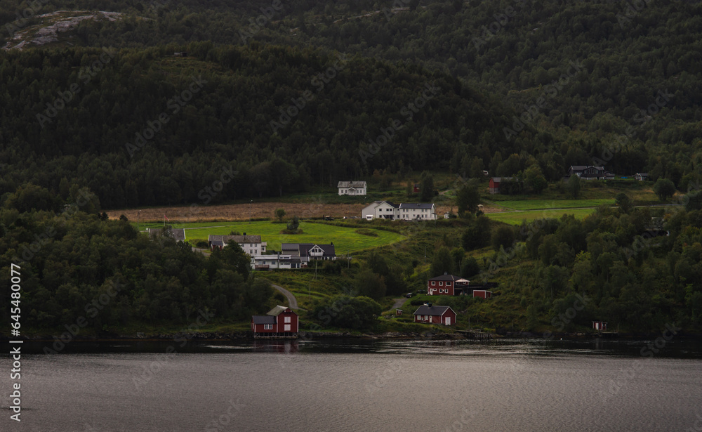 view on the river and mountains