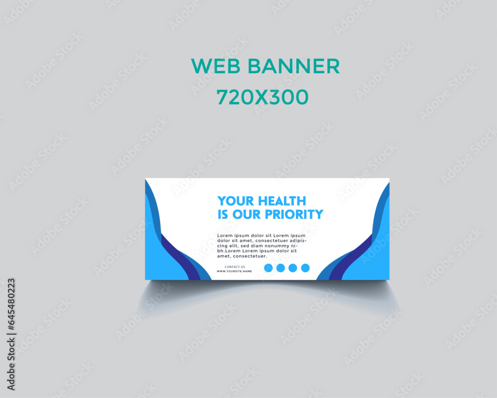 Web Banner template vector design