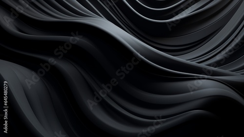 abstract swirling shapes in a dark moody 3D render