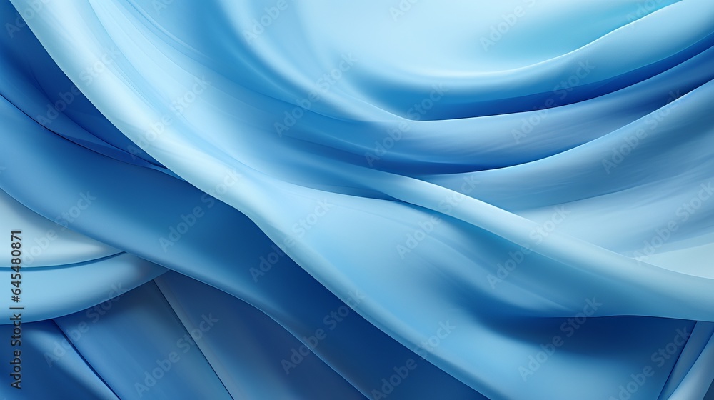 Obraz premium layers of folded silk drapery on a blue abstract background