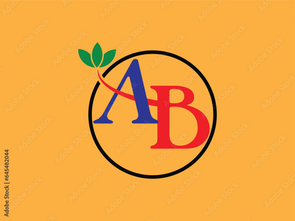 ab letter business logo template ab letter business logo template