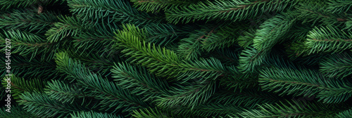 Christmas tree fir branch festive seamless background pattern © ink drop
