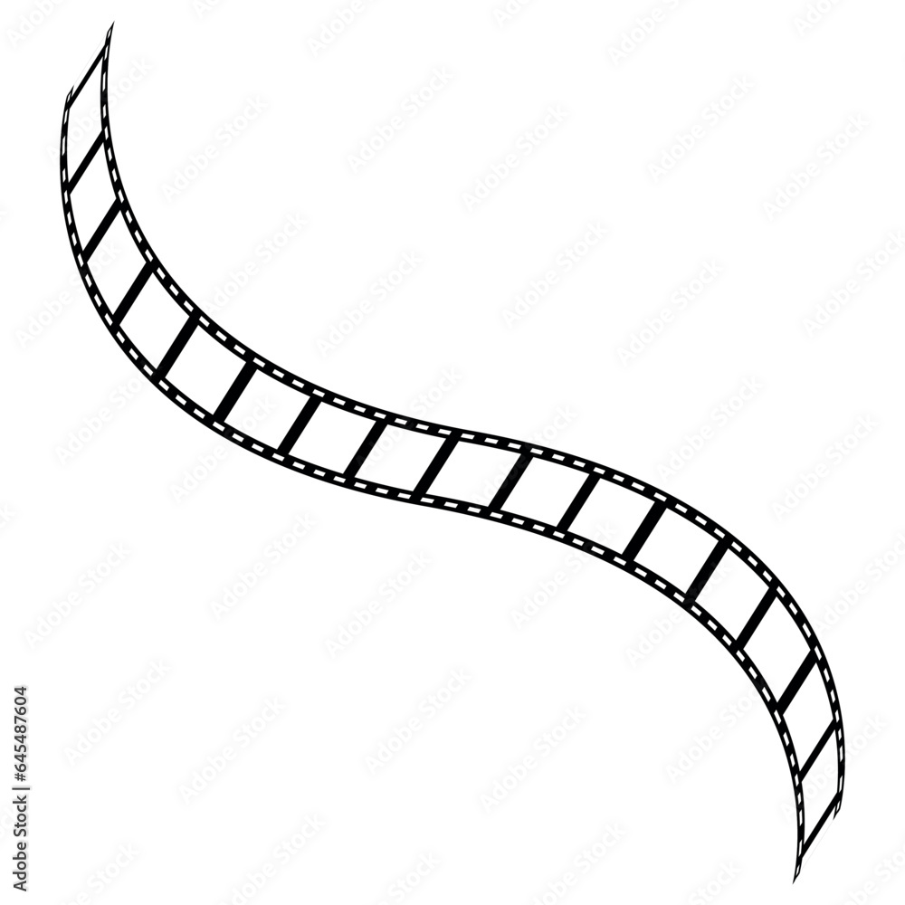 Fototapeta premium Movies Flim background with Flim roll. Film Strip icon. film strip background