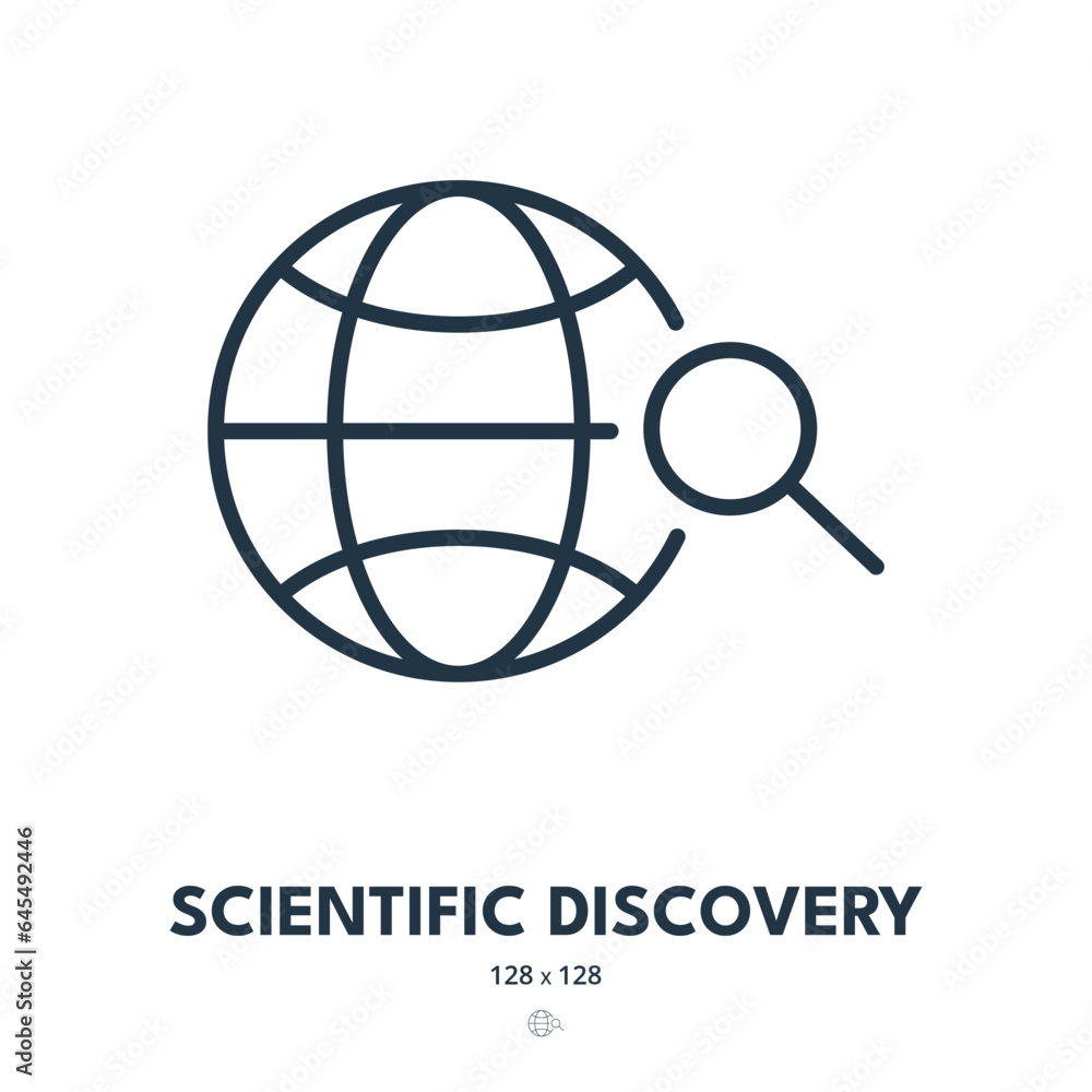 Scientific Discovery Icon. Science, Global, Research. Editable Stroke. Simple Vector Icon Scientific Discovery Icon. Science, Global, Research. Editable Stroke. Simple Vector Icon
